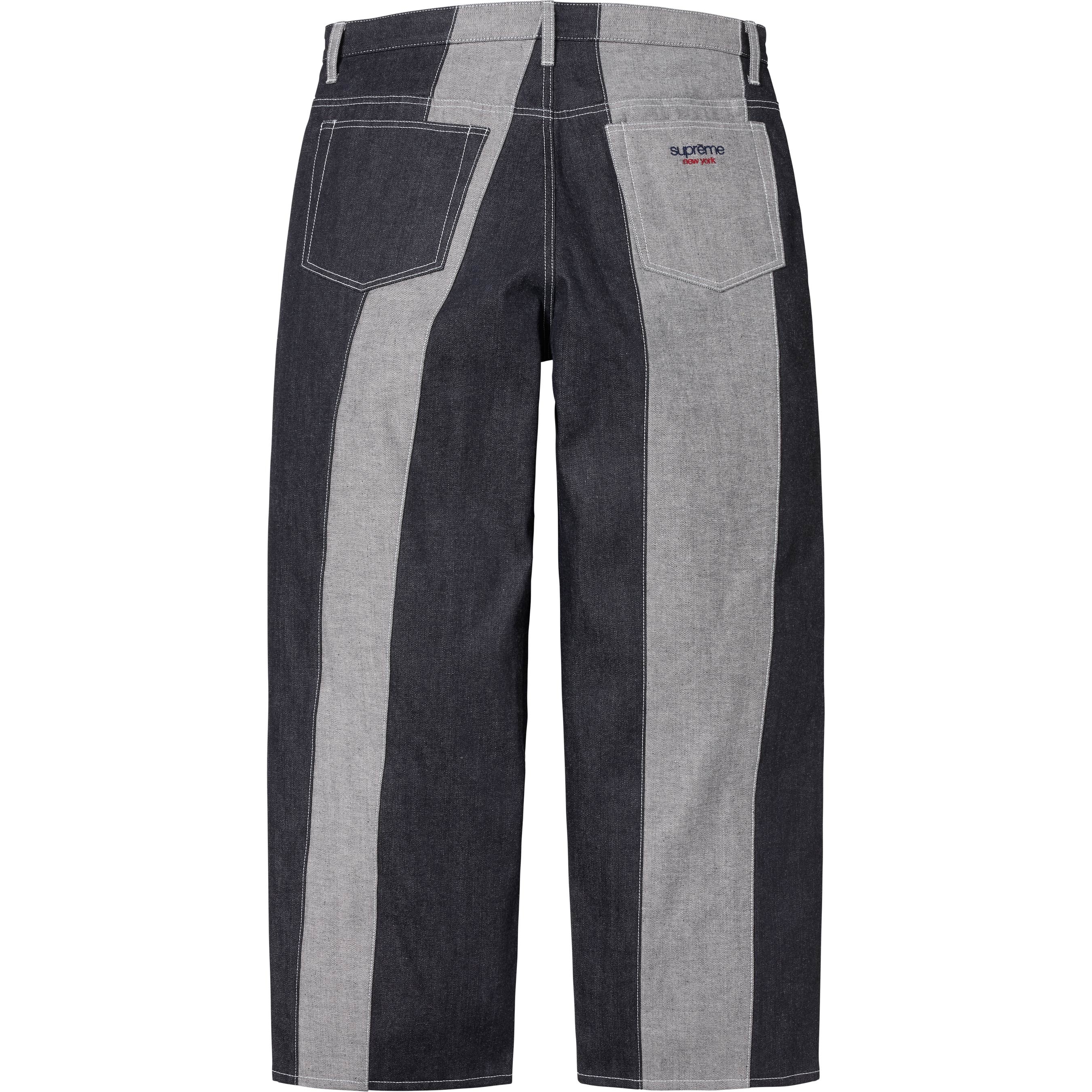 Paneled Stripe Baggy Jean view 13